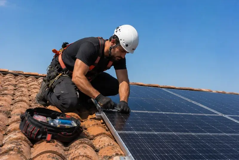 Maintenance et monitoring de panneaux solaires à Pers