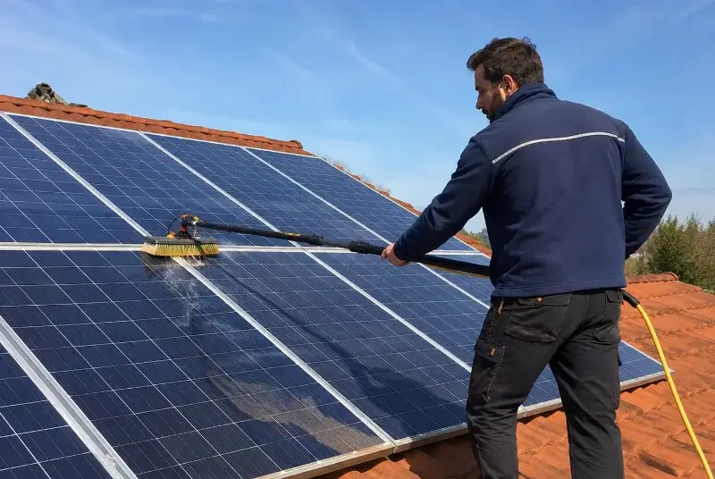 Nettoyage et entretien de panneaux solaires à Pers