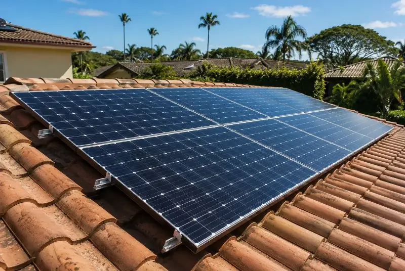 Installation de panneaux solaires à Pers